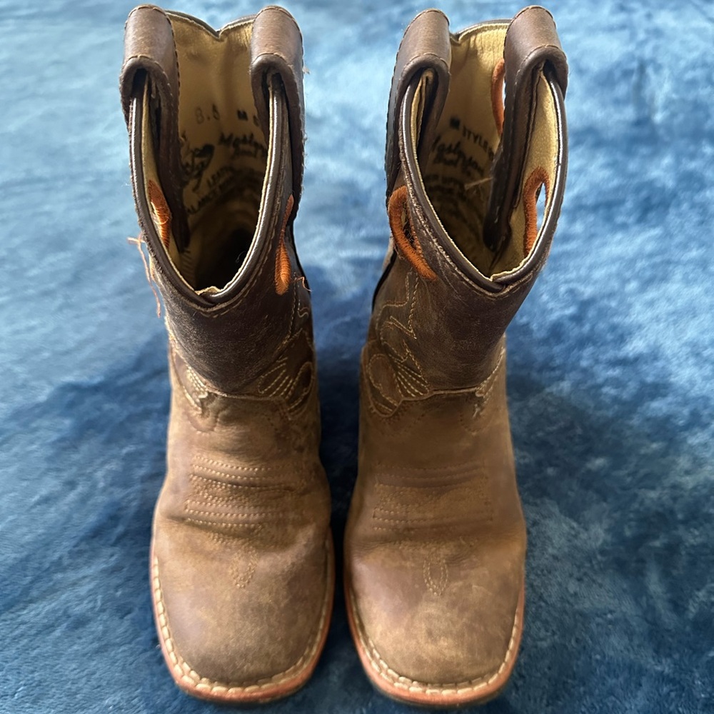 Kids Brown Cowboy Boots